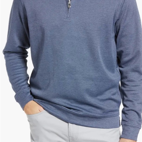 Men’s - PETER MILLAR Crown Comfort Quarter Zip Pullover In Dusty Rose - Size XL - Picture 2 of 8